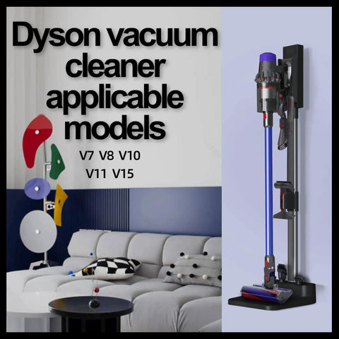 Cordless Vacuum Stand And Docking Station For Dyson V6 V7 V8 V10 V11 V15 SV18 SV21 Wall Mount Rack beside sofa