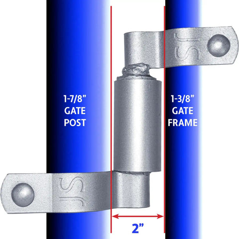 Real Deal Kennel Gate Latch For Dog Run And Pet Yard Fit 1 3 8 Inch Frame Plus Post Galvanized Steel latch dimensions 2 inches.