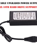 External power supply for Plug And Play SATA IDE USB Two Point Zero Hard Drive Adapter Cable With support for large HDDs.