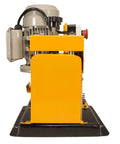 Side view of WRA20 Wire Stripping Machine Pro Grade Benchtop Auto Driven With Five Extra Cutting Wheels and sturdy base