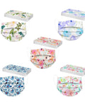 Floral Print Disposable Face Masks For Glasses Wearers 3 Ply Breathable Anti Fog Face Cover With Adjustable Nose Wire 50 Pack