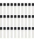 Go-To Transistor Assortment Kit 100 Pcs TO-92 NPN BC550C PNP BC560C for Audio Amplifiers and Signal Processing layout