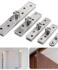 Beefy 360 Degree Rotation Stainless Steel Concealed Door Pivot Hinge For Heavy Duty Revolving Furniture Hardware 56x15.5x2mm Built To Last With Smooth Operation And Quiet Performance. stainless pivot hinge set on a concealed door