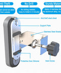 Anti Theft Doorbell Mount For Google Nest Battery Doorbell No Drill Rustproof Metal Mount For Home Apartment Office