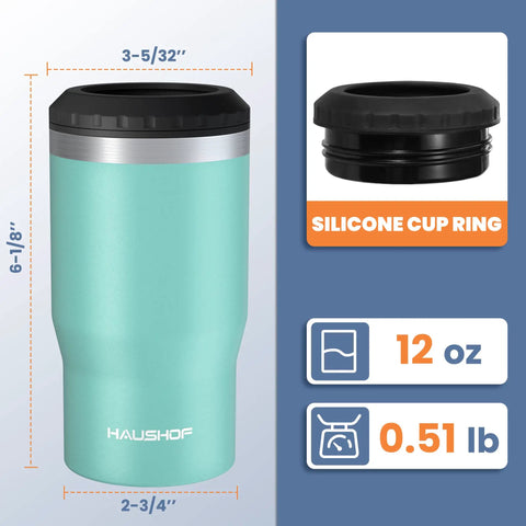 4 In 1 Insulated Stainless Steel Can Insulator That Fits Standard And Slim 12 Oz Cans And Beer Bottles Doubles As A 12 Oz Insulated Tumbler For Outdoor Adventures