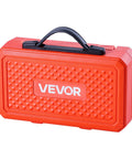 Carrying case for Bearing Press Kit With 52 Piece Bearing Race And Seal Driver Set including bushings and shaft, durable red design