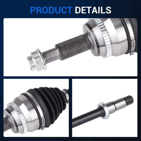 CV Axle Shaft Assembly Front Right Passenger Side For Toyota Camry Avalon Highlander Solara And Lexus ES RX Models With 2.5L 3.0L 3.3L Or 3.5L Engines FWD Replacement, detailed product close-up view