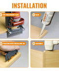 Dead Simple #20 Slide In Plastic Biscuit Connectors For Shop And Cabinet Builds installation steps with gluing and assembly techniques.