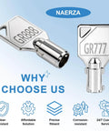 Key Set For Speed Queen GR777 GR800 GR888 GR100 GR999 Commercial Washers And Dryers, Naerza Lock And Key System Coin Laundry