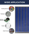 100 Drawer Tool Storage Cabinet For Bolt And Nut Organization With Pro Grade Durable ABS Drawers and labeled storage uses.