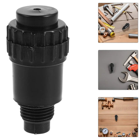 Two Pack Air Compressor Oil Plug Connector Set For Threaded Pipe Fittings Breather Vent Nozzle Kit Pump Parts And Vibration Reduction For Quick Tire Inflation And Inflatable Gear, black threaded adapter