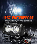 Electric Dirt Bike Headlight Kit With Aluminum 6000K To 6500K LED Bar For Sur Ron Light Bee X And Talaria Sting, waterproof feature
