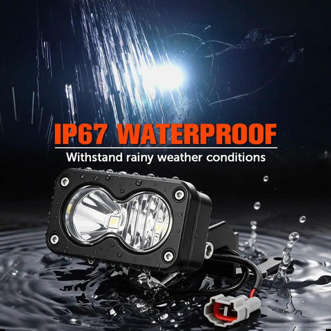 Electric Dirt Bike Headlight Kit With Aluminum 6000K To 6500K LED Bar For Sur Ron Light Bee X And Talaria Sting, waterproof feature