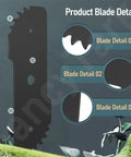 Product Blade Detail showing Two Pack EB 007 Seven And A Half Inch Edge Hog Built Tough Edger Replacement Blade design features.