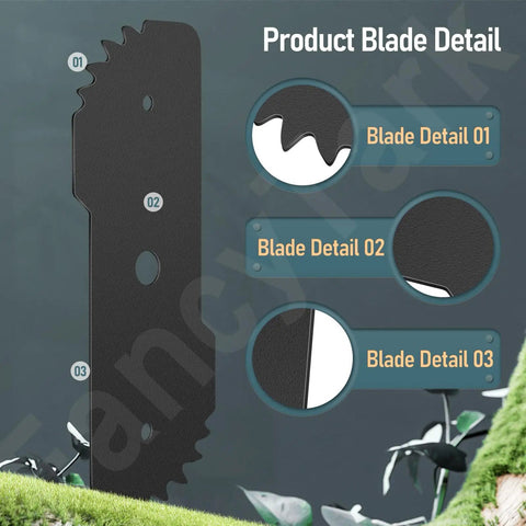 Product Blade Detail showing Two Pack EB 007 Seven And A Half Inch Edge Hog Built Tough Edger Replacement Blade design features.