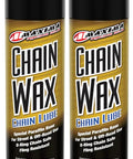 Two Pack Chain Wax Lubricant Spray, 27 Fl Oz Each, Heavy Duty Parafilm Wax Film For All Chain Drives