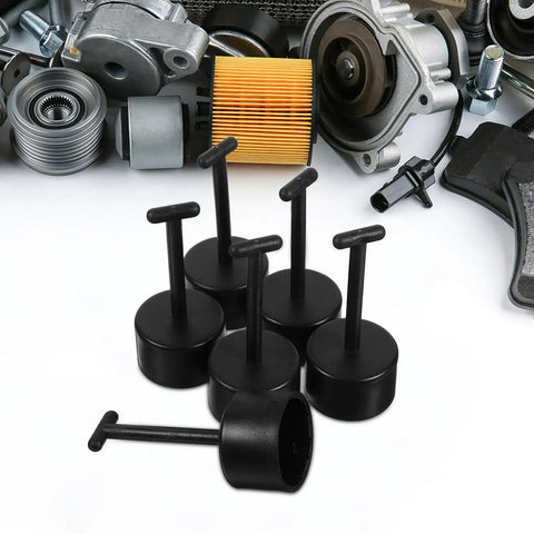 Six Piece T Handle Socket Wrench Set For No Sweat Lamp Holder Outer Ring Removal And Smooth Fixture Repairs With A Foolproof Grip And Quick Fix Design, black tools with flat handles.