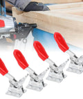 Heavy Duty Toggle Clamps Set Of Four Galvanized Iron Quick Release Woodworking Jigs And Fixtures For Welding And Assembly