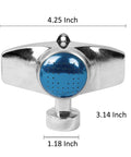 Two Pack 360 Degree Metal Sprinkler With Gentle Water Flow Circle Pattern Lawn Yard Garden Watering For Small Areas Coverage Up To 30 Feet Diameter Durable Alloy Metal Construction Blue front view