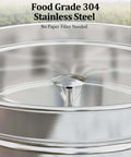 Top view of 100 Cup Coffee Urn Built For Parties And Big Events, Party Ready 14L Large Commercial Coffee Maker, Stainless Steel Hot Beverage Dispenser For Weddings And Buffets.