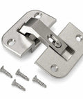 Heavy Duty Adjustable Concealed Pie Cut Corner Cabinet Hinge With Smooth As Butter Quiet Close And Rust Resistant Nickel Finish with screws