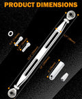Chrome Shift Linkage Gear For Harley Touring Softail Trike Road King Electra Street Glide 1986 Through 2024 Replacement Upgrade With Smooth Shifting Heavy Duty Fit And Biker Grade Precision For OEM Controls, 12.2-inch chrome billet linkage dimensions