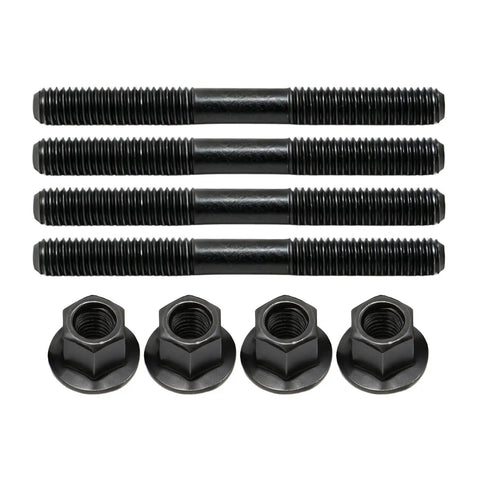 Heavy Duty Alloy Steel Cylinder Head Studs With Thickened Flange Nuts Kit Drop In Ready with 4 studs and 4 nuts.