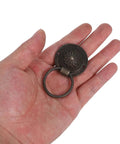 Vintage Round Drop Ring Drawer Pull Handles Set Zinc Alloy Retro Cabinet Wardrobe Door Knobs Antique Bronze 12 Pieces Small