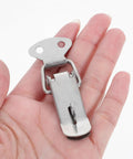 Get Six Nifty 72mm Stainless Steel Toggle Lock Clasps And Screws For Super Easy DIY Box Latching Jobs Without Any Tools In Shiny Silver Finish Today. Handheld latch close-up