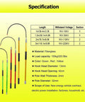 Pro Grade Fiberglass High Voltage Insulated Rescue Hook Telescopic Pole specifications and features including material and load capacity.