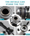Collage of Rear Wheel Bearing Hub Assembly 512440 for Chevrolet Equinox 2010 To 2017 And GMC Terrain focusing on details