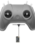 ELRS V3 RC Transmitter with Nano Receiver CR8 for FPV Drones Tiny Whoop and Fixed Wing Plus Drone Simulator Controller Mode 2