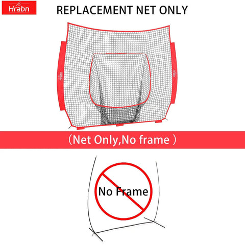 7x7 Baseball And Softball Replacement Net Nets Only No Frame Heavy Duty 7 Strand Knotless Polyester For Pitching Hitting