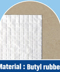 Close-up of Self Stick Roofing Membrane Roll material showing butyl rubber and reflective aluminum layers.