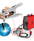 Heavy Duty Grounding Clamp For Welders With Ergonomic Handle And Secure Grip Perfect For Stick TIG MIG Arc Projects On Metalworking Tools close-up with welding machine