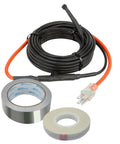 80 Foot Plug In Pipe Heating Cable Kit For Freeze Protection With Built In Thermostat 560 Watt Heat Tape For Water Pipes