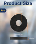 Nylon Flat Washers M10 10mm Inner 30mm Outer 2mm Thick 40 Piece Pack Black Plastic Gaskets for Fasteners and Spacers, DIY Friendly Handy Hardware Washers for Do It Yourself Projects, Durable and Versatile, 40 pcs, 10mm ID, 30mm OD, 2mm thick