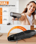 Dual Temp Hot Air Gun For Crafting With 6.6 Feet Cord and two heat settings, shown held by woman for embossing and shrinking PVC.
