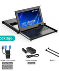 Beast Mode 16 Port Hdmi Kvm Console With 15.6 Inch Lcd Display And Crisp 1080p Feed Designed For 1U Server Racks To Make Switching Totally No Sweat Today.