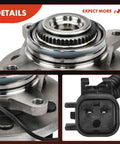 Front Wheel Bearing And Hub Assembly Pair With ABS For 2011 2014 Ford F 150 Expedition And Lincoln Navigator 6 Lug 4WD Only Drop In Ready Direct Fit High Load Capacity For Smooth Quiet Ride Bolt Right In