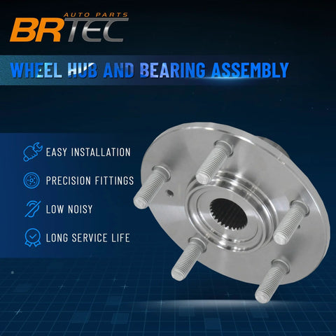 Pair Front Wheel Hub Assembly 44600-S47-000 For Honda CR-V 1997-2001 And Prelude 1997-2001 Front Left And Right Hubs OE Quality
