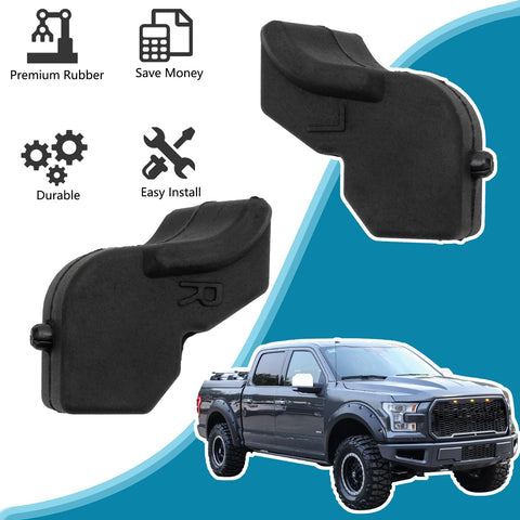 Ford F150 Tailgate Rubber Bumper Stopper Kit Left And Right With 4 Metal Bolts And 4 Plastic Bolts Upgraded Set For 2015-2020 F150