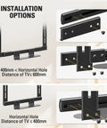 Low Profile Soundbar Mount For Sonos Beam With No Fuss Easy Access Design, Sliding Block Extension Arm, Fits TVs Up To 600x400mm, Aluminum Bracket Holds Up To 13 Lbs, Keeps Soundbar Under Your TV For Rich Immersive Audio installation options