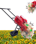 Do It All Garden Seeder With Clear Seed Box And Adjustable Spacing For Corn Peanuts Soybeans And Fertilizer Spreader Lightweight
