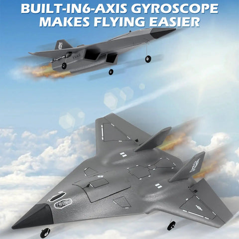 4 Channel RC Plane With 2.4GHz Radio For Beginners, Lightweight EPP Foam Jet With SR 72 Recon Look, flying in the sky