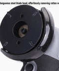 Cordless Angle Grinder For Fruit Trees And Orchard Wood Zero Cord Drama Heavy Duty Copper Motor Bark Stripper showing manganese steel blade head.