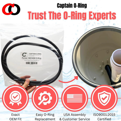 Replacement O Ring For Pentair CCP 320 420 520 Clean And Clear Plus Filters And FNS Plus DE Filters Fits FNSP24 36 48 60 Vertical Grid Filters And Quad Pool And Spa DE Units For Quick Easy Install O 497 Compatible black pool filter O-ring in package
