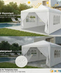 10x30 Ft Party Tent Canopy With 8 Removable Sidewalls Waterproof Outdoor Gazebo for backyard patio