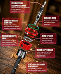 Detailed view of the Professional Countersink Drill Bit Set With Adjustable Depth Stop Collar For Woodworking features and components.