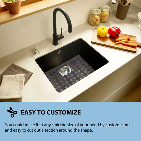 Two Pack Kitchen Sink Protector Mats Adjustable Size Fast Draining Design Dish Drying Mat For Dishes And Glassware Easy To Clean Cut To Fit DIY Keeps Sink Scratch Free And Tidy